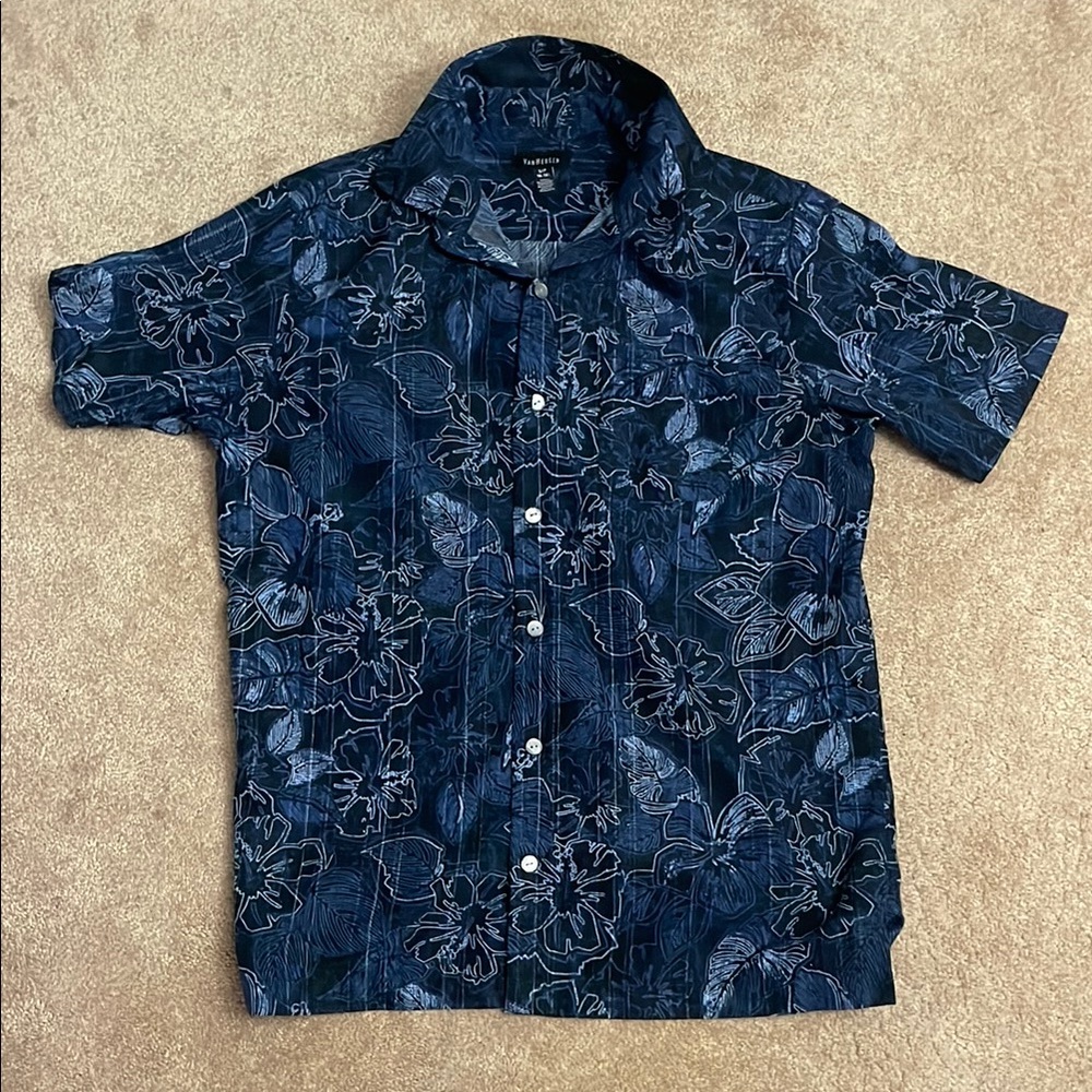 Van Heusen Black and White Patterned Shirt